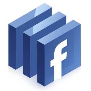 facebook 3d logo