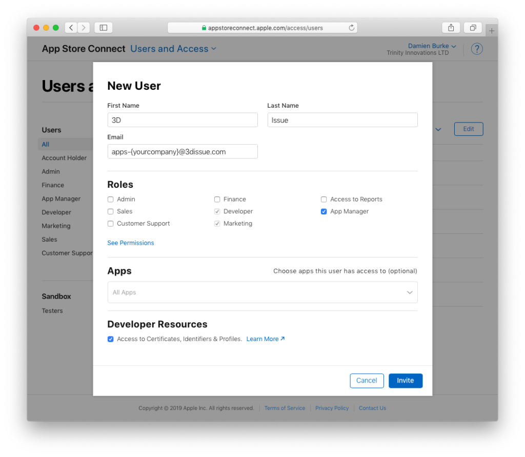 Submit your App - 3D Issue Knowledge Base