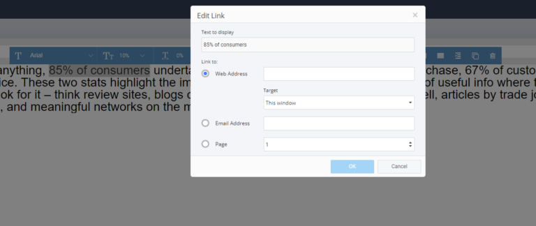 Adding Links to your Text - 3D Issue Knowledge Base
