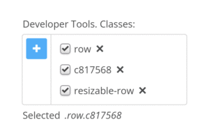 Developer Tools Class Editor